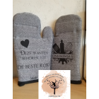 Personalized oven mitts
